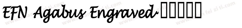 EFN Agabus Engraved字体转换